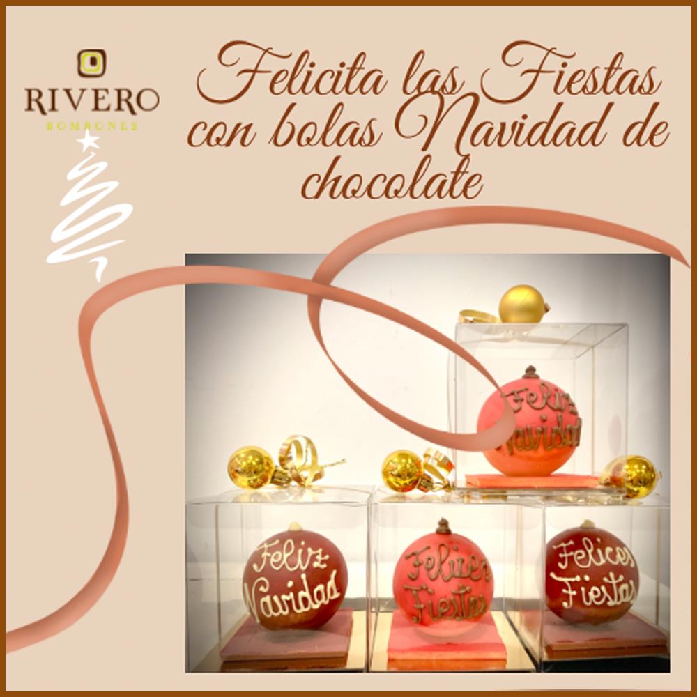 Bolas de navidad de chocolate 