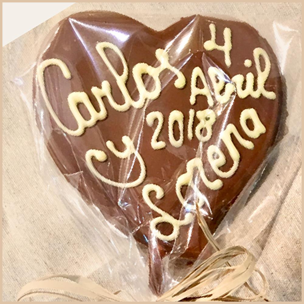 PIRULETA CORAZON PARA BODA